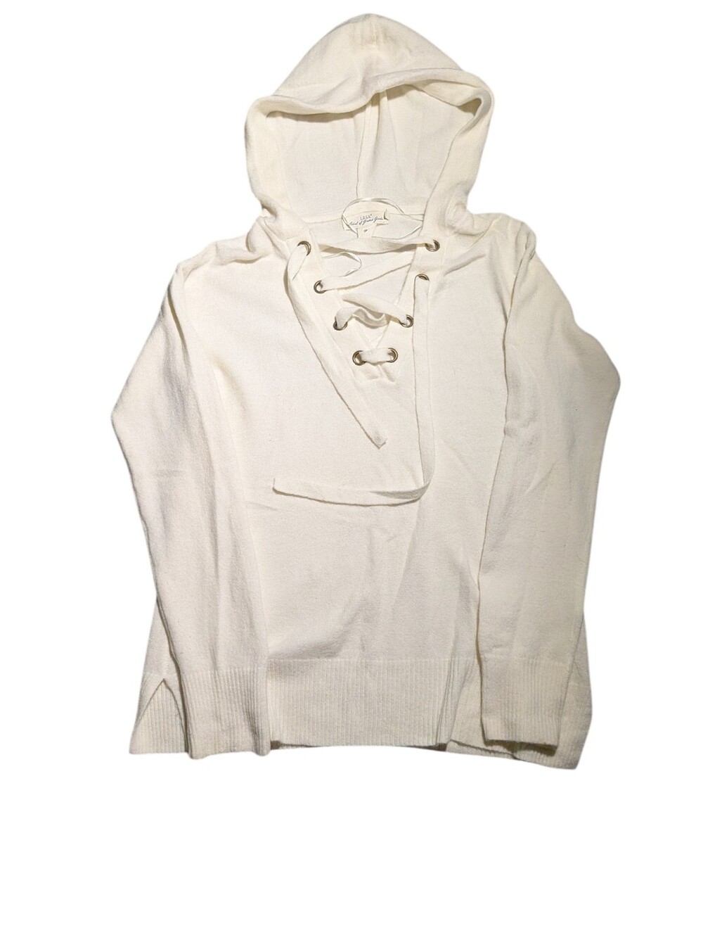 LOGG Lace Front Hooded Sweater XS